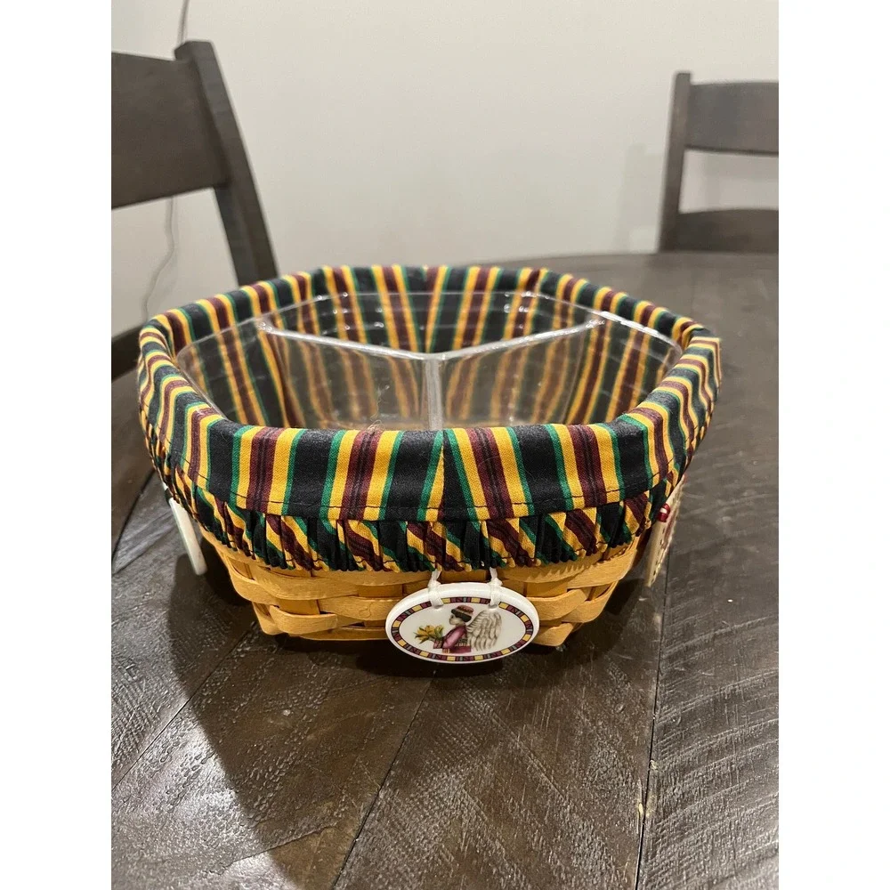 Longaberger 1998 Kwanzaa‎ Octagon Basket 10